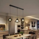 Triple Head Multi Shape Metal Pendant Light
