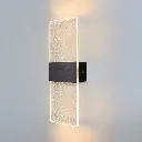 [LH-1081] Acrylic and Aluminium Wall Scone up-down with Gold Ring- Rectangle.webp