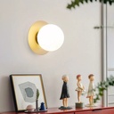 Modern Bedside Gold Chromed Wall Lamp