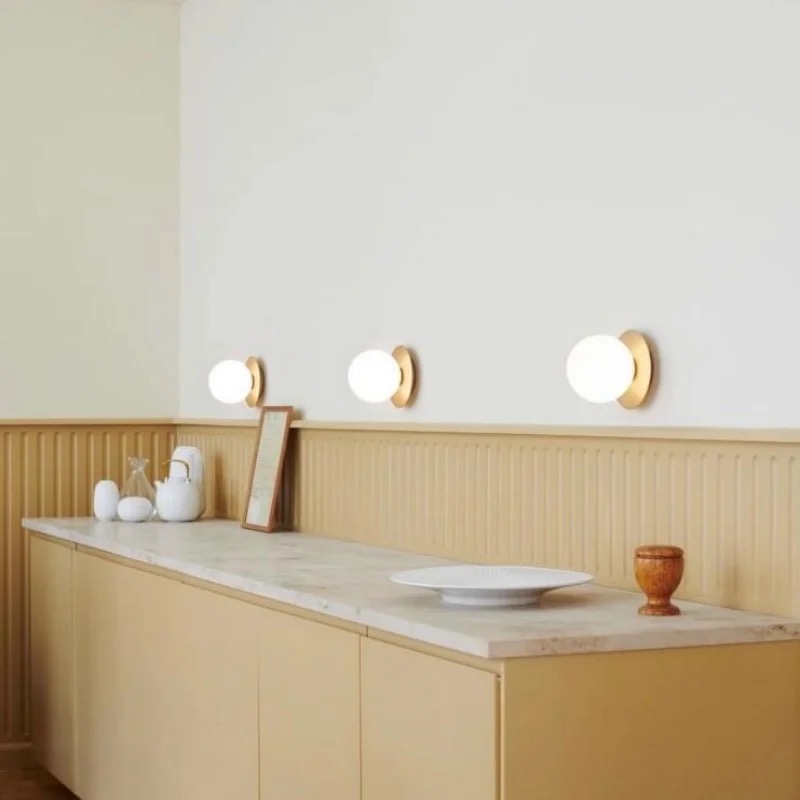 Modern Bedside Gold Chromed Wall Lamp