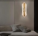 Acrylic and Aluminium Wall Scone - Folded Napkin- living room