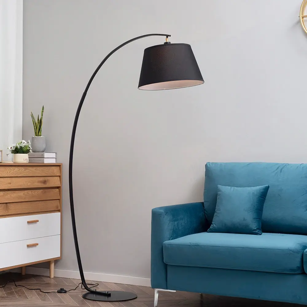 Floor-Lamp-Modern-Lamp-Arc-Design-Foot-Switch-&-Metal-Base-Black.webp