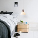 Classic Half Moon Pendant Light with Lipstic Design- Bedroom