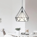Metal + Fabric Cone Pendant Light- Dining