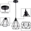 Metal Diamond Design Pendant Light