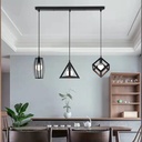 Triple Head Multi Shape Metal Pendant Light