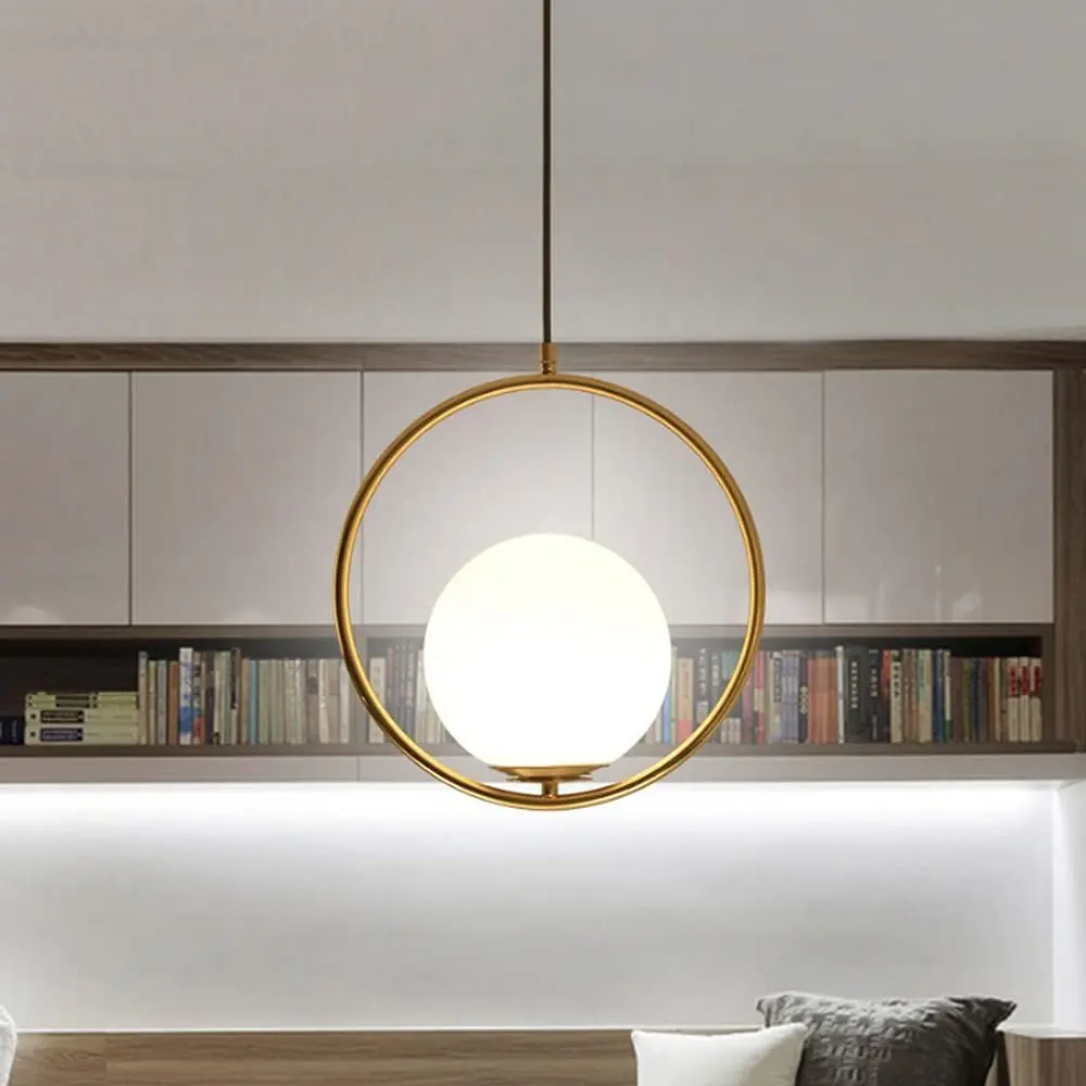Gold Ring Pendant light