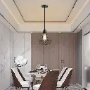 Metal Diamond Design Pendant Light