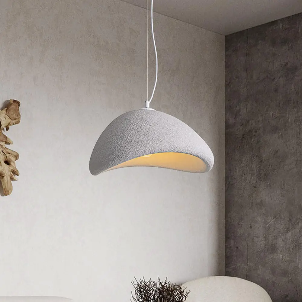 Fibre Glass Pendant Light Light Grey