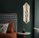 Acrylic and Aluminium Wall Scone - Folded Napkin