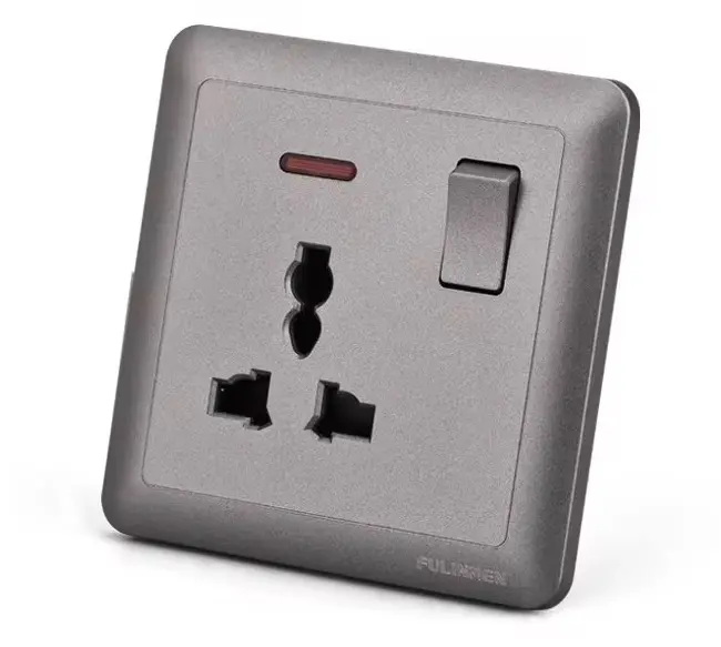 SOCKET SWITCH 13A SINGLE GREY INFINITE
