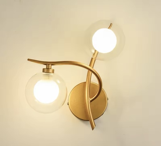 [LH-970] WALL LAMP 6610 G9 DOUBLE HEAD GOLD BODY