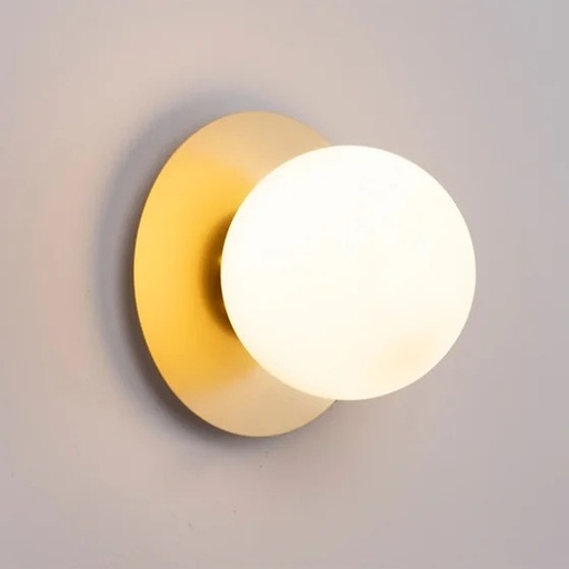 [LH-1180] Modern Bedside Gold Chromed Wall Lamp