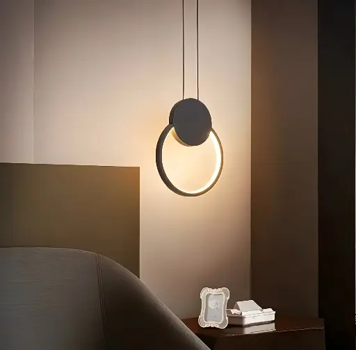 [LH-1120] Nordic Style Modern Acrylic Pendant light with Double ring