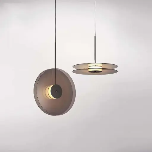 [LH-1091] Classic Gramaphone Record Design LED Glass Pendant Light
