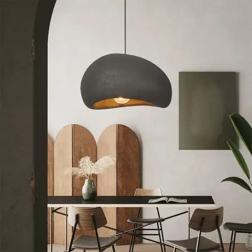 [LH-1098] Fibre Glass Pendant Light Dark Grey