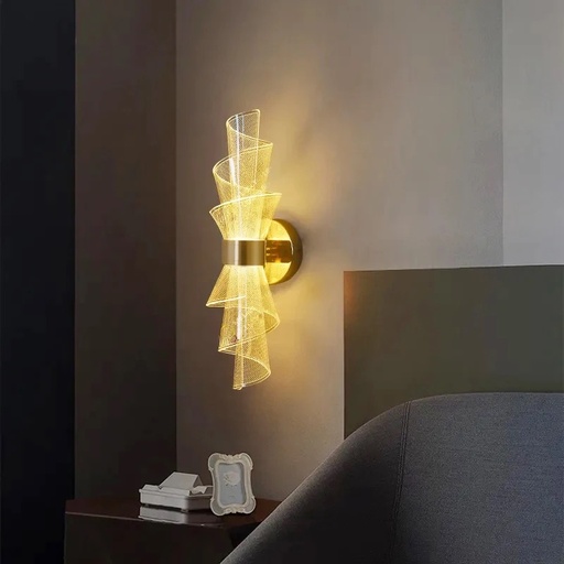 [LH-1071] Acrylic and Aluminium Wall Scone 1